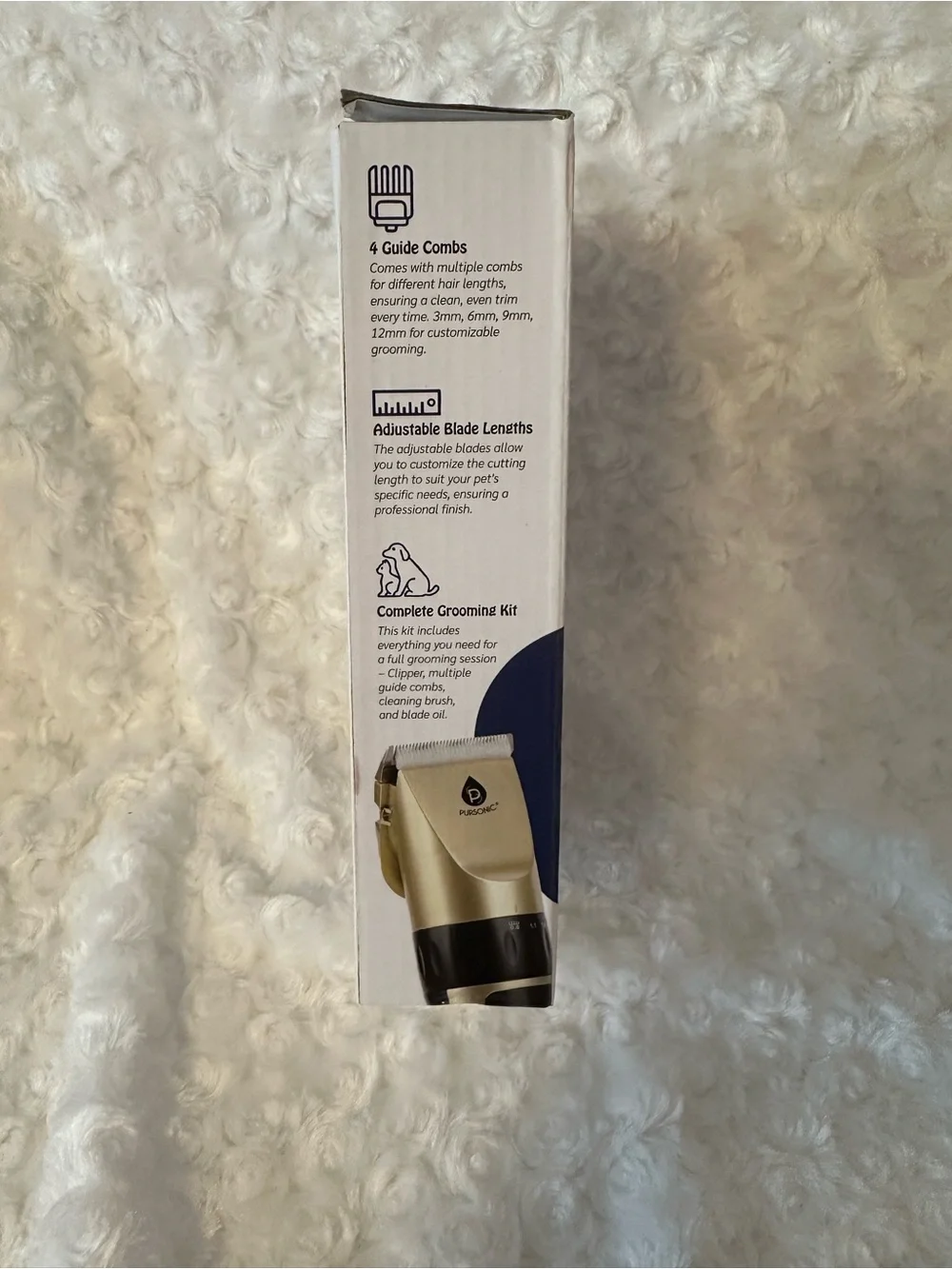 Pursonic Pet Hair Trimmer for Dogs and Cats - Rechargeable Grooming Kit